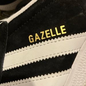 Black and white gazelle adidas